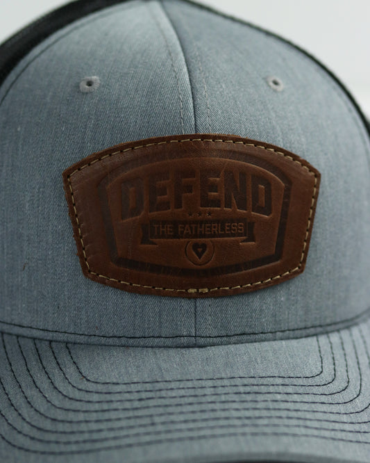 Defend Hat with Leather Patch