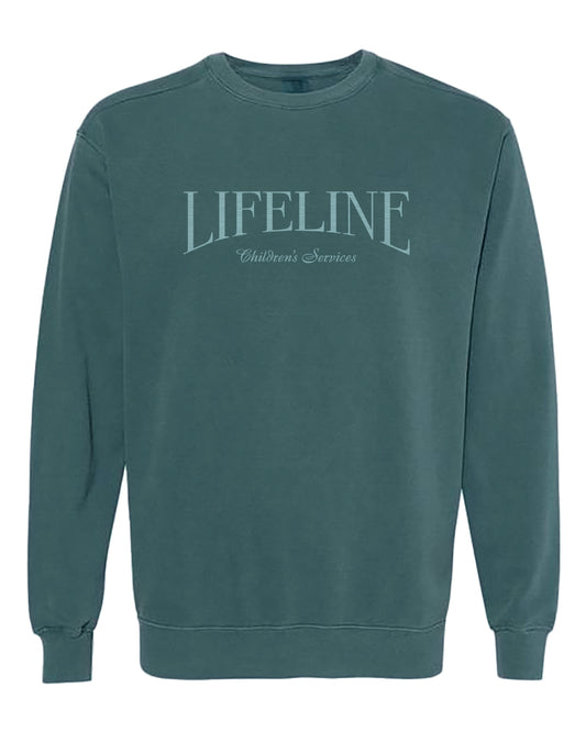 Comfort Color Crewneck Sweatshirt - Embroidered