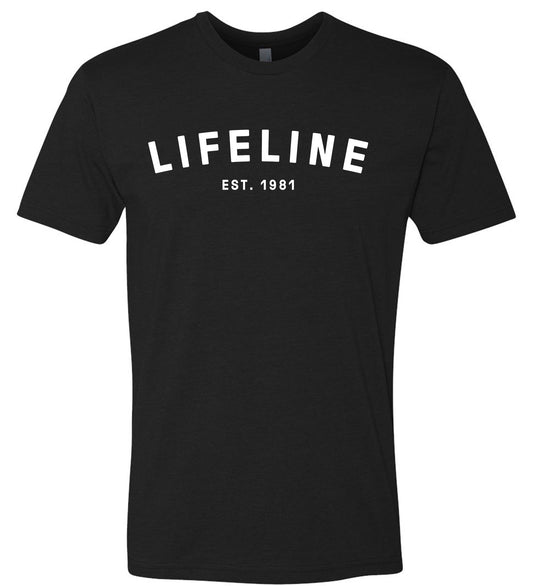 Lifeline Block T-Shirt - Black